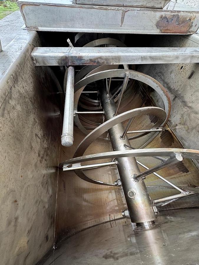 Used Mixer, Ribbon, 90 CF, 316L Stainless Steel, Austin Mac Inc, 50 HP, #5991352