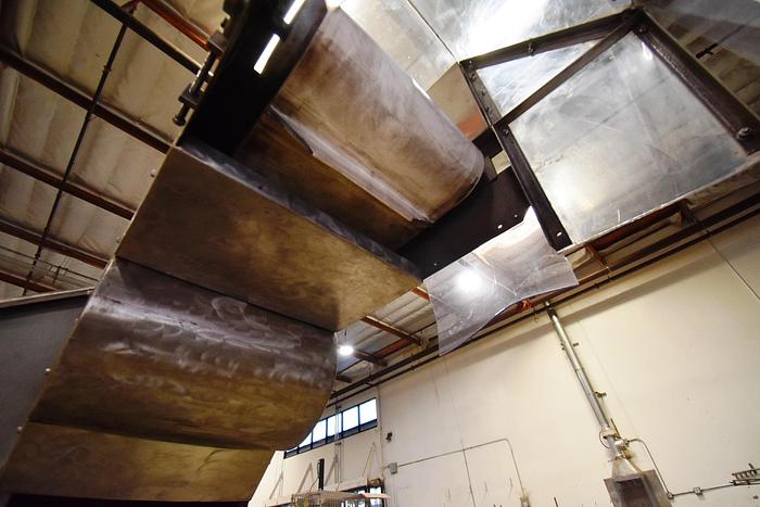 Used Hopper, Bottle, Elevator, 15.5" Wide X 7' High Belt Conveyor #5991099