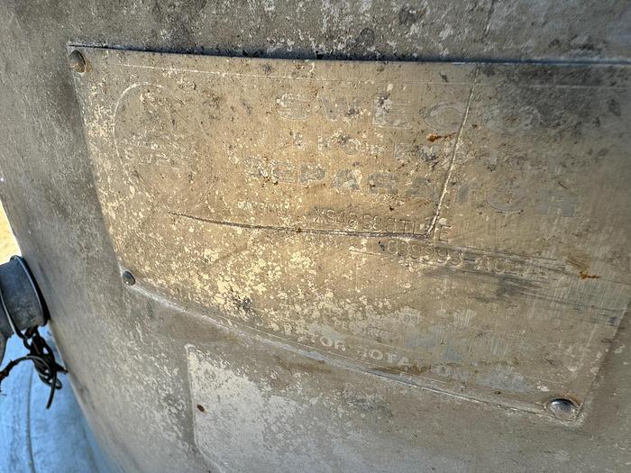 Used Screen, Sweco, 48", Stainless Steel, Single Deck, 2.5 HP, #5880216