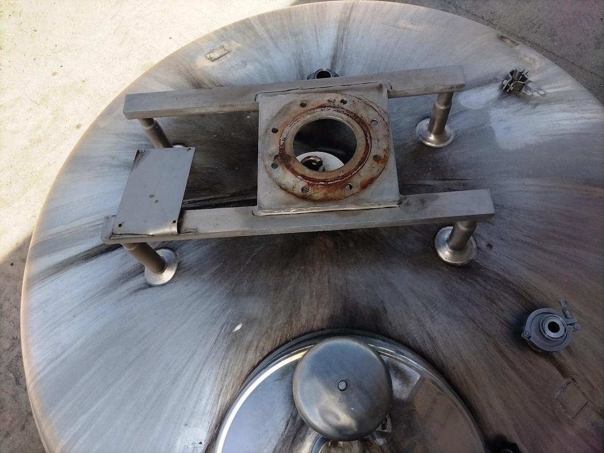 Used Tank, 1,000 Gallon, Jacketed, Stainless Steel, #5991894