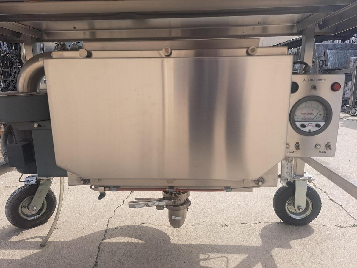 Used Lab Equipment, GermFree CGB-3SS, Stainless Steel, Negative Pressure Glovebox, 75 CFM Filtration System, #5991743