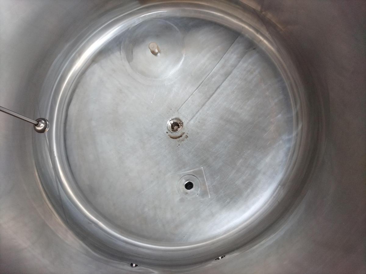 Used Tank, 264 Gallon (1,000 Liter), Mueller, Jacketed, Stainless, 35 PSI / Full Vacuum, #5991457