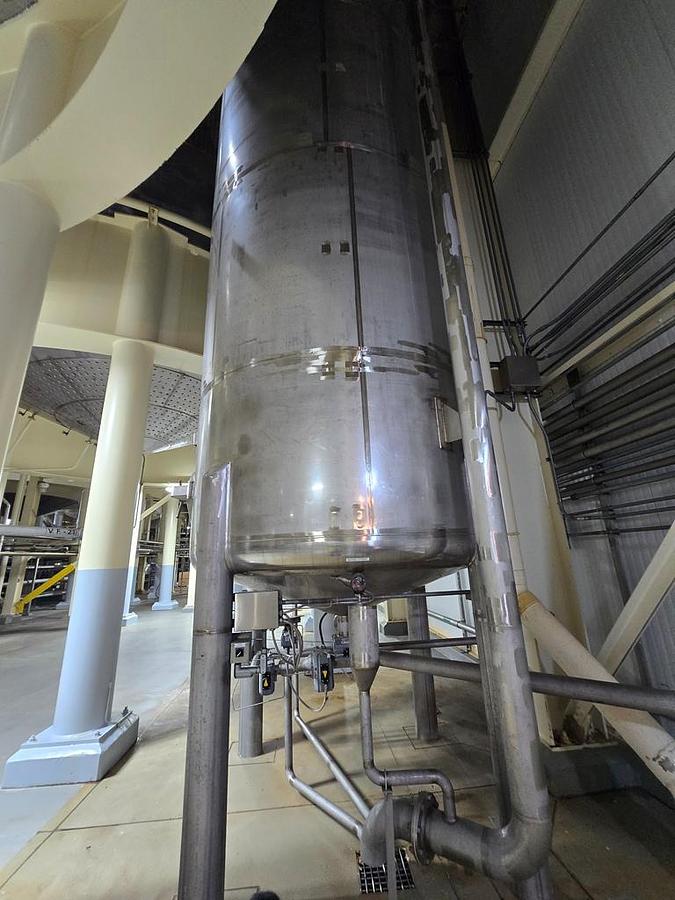 Used Tank, 11,450 Gallon, Stainless Steal, Vertical, Enerfab, Atmospheric, #