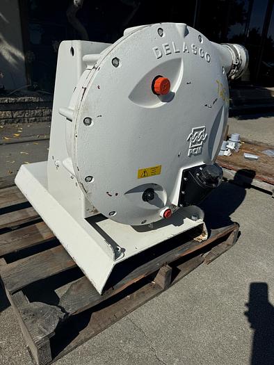 Used Pump, Peristaltic, 5 HP, 2" In/Out, 37 RPM, Stainless Steel, #5991117