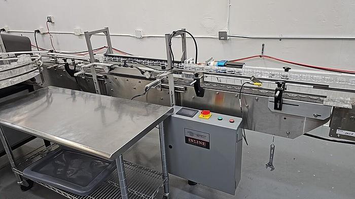 Used Conveyor, Inline,  108" Long, Indexing Conveyor, Inline Packaging Systems