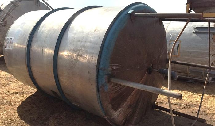 Used Tank, 2,000 Gallon, Stainless Steel, 6' X 9' #S745305
