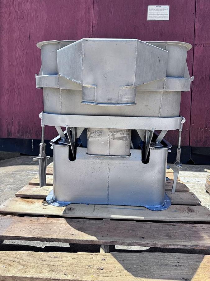 Used Screen, Vibratory, 24" Square, Single Deck, Dewatering, Stainless Steel, #5991821