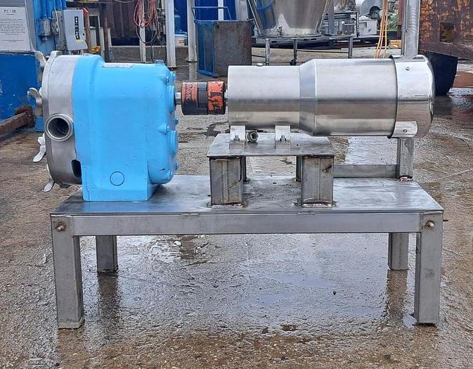 Used Pump, Positive, Waukesha, Mdl 55, 2" In/Out, 3 HP #S745801