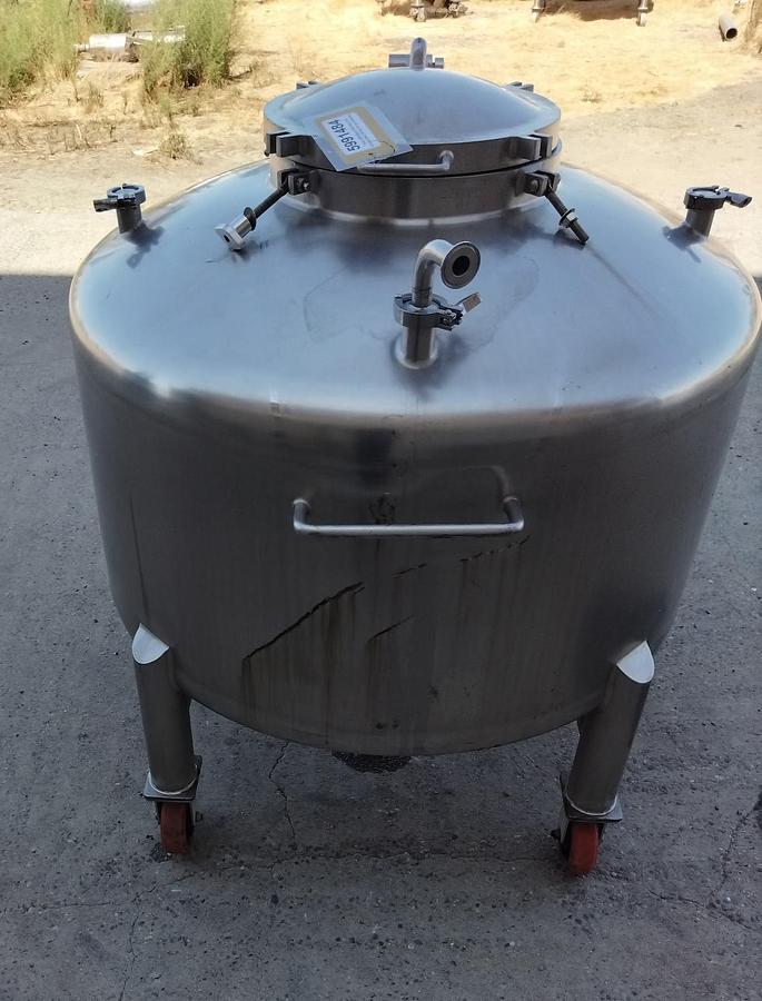 Used Tank, 198 Gallon (750-Liter), 316 Stainless Steel, 30 PSI, FV, Lee Industries, #5991484