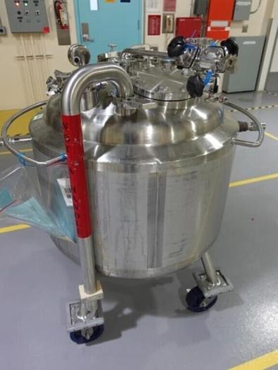 Used Reactor, 40 Gallon (150 Liters), 316L Stainless Steel, Jacketed, 45 PSI Internal #S745425