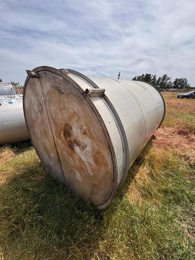 Used Tank, 4,250 Gallon, Stainless Steel, 8' Dia x 12' H, Valley Foundry, UL Rated, #5991329