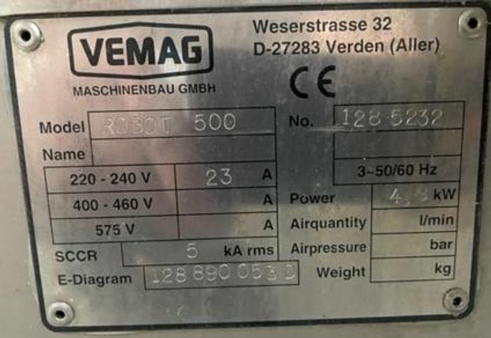 Used Extruder, Vemag R500, Robot 500 Vacuum Filler