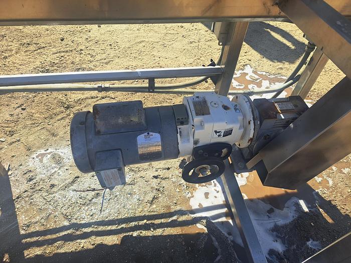 Used Conveyor, Belt, 6" x 22', Stainless Steel, Pack Off #S227455