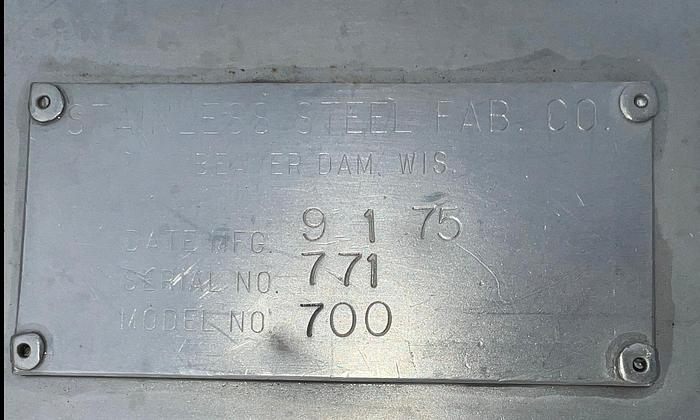 Used Feeder, Screw, 7" X 32", Dual Screw, Model 700, #S744984