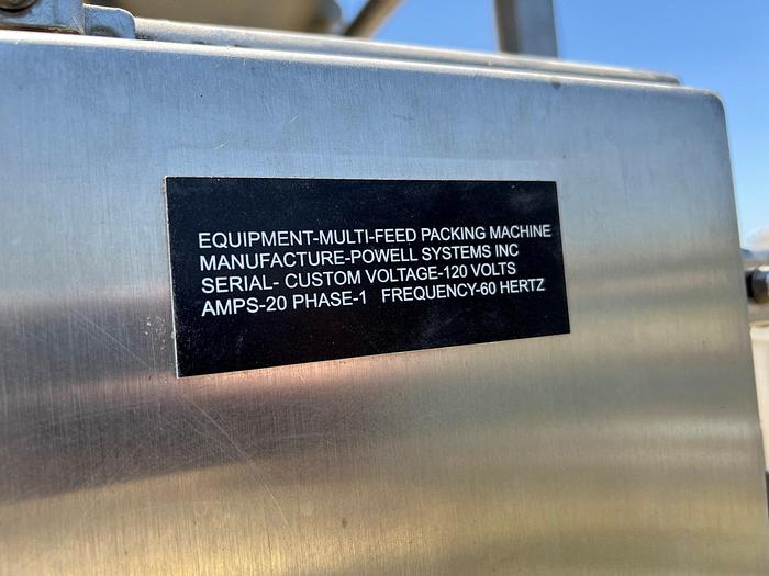 Used Filler, Weigh, 3-Lane, Powell, Stainless Steel Vibratory #C745215