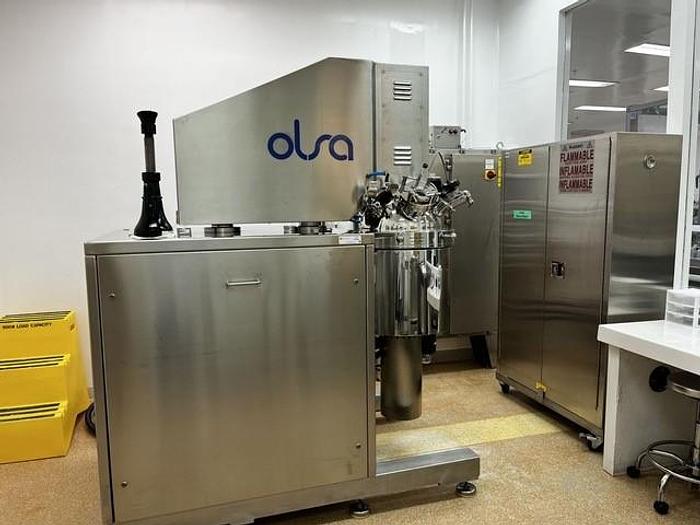 Used Mixer, High Shear, 50 Liter, Vacuum, Jacketed, Homogenizer, Olsa, #