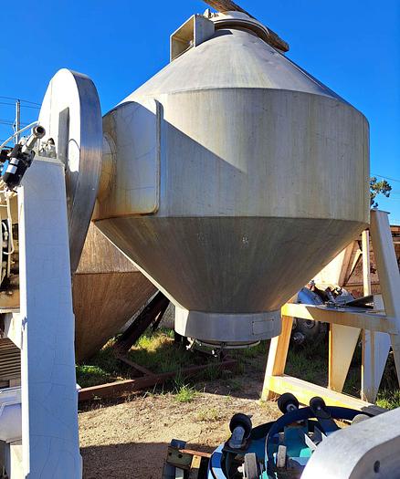 Used Mixer, Conical, 100 CF, 304 S/st, Gemco, 7.5 HP, #S741455
