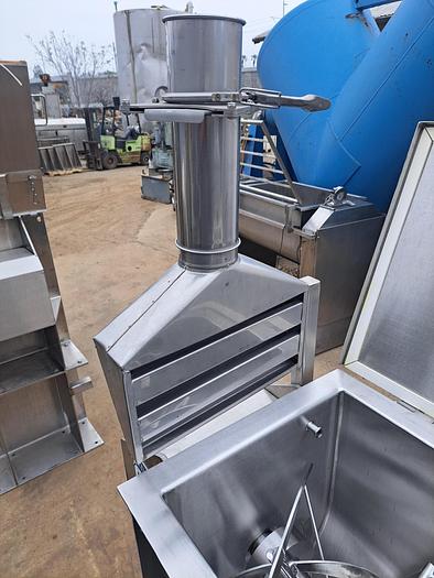 Used Mixer, Ribbon, 5 CF, Stainless Steel, Double Ribbon, 5 HP #S745503