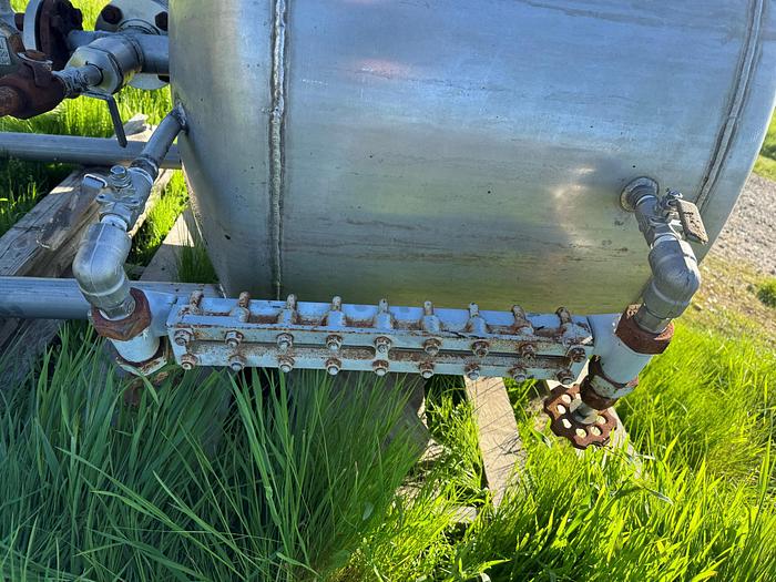 Used Tank, 100 Gallon, Stainless Steel, Dish Top & Bottom, 36" x 24" #S745488