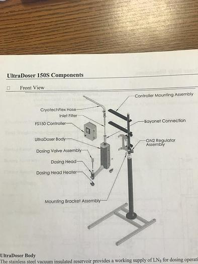 Used Chart Industries UltraDoser 150S Liquid Nitrogen Doser #4628217