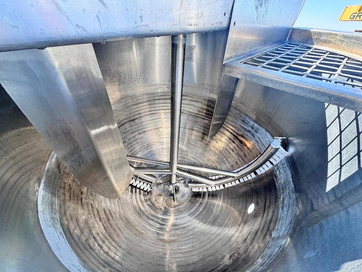 Used Kettle, 300 Gallon, Stainless Steel, Jacketed, Scrape Surface Agitation, Mueller, #5991920