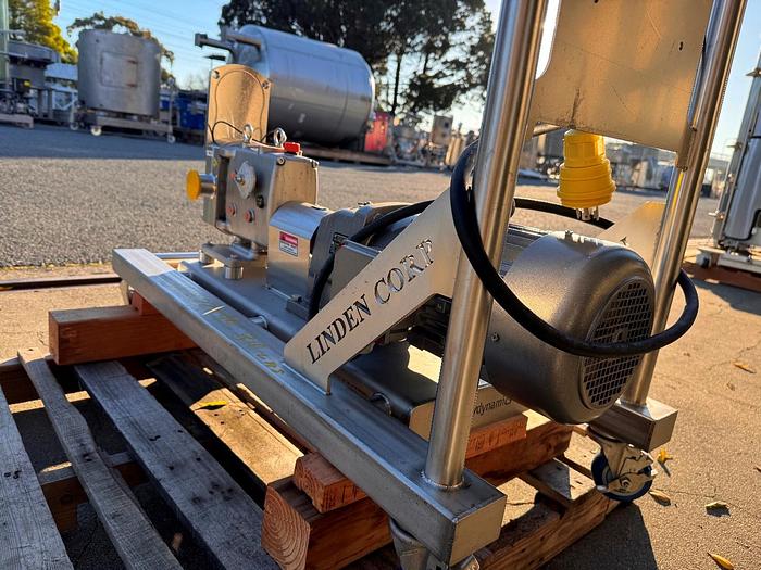 Used Pump, Positive Displacement, 5 HP, FlowDynamic, 2" Inlet and Outlet, Stainless Steel #5991252