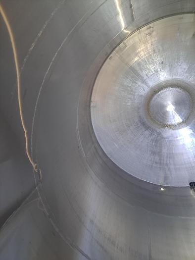 Used Tank, 6,000 Gallon, 304 Stainless Steel, 10' x 10'6", Dish Bottom, #5991368