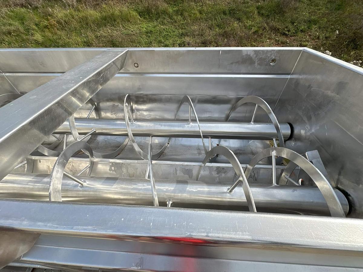 Used Ribbon Blender, 10,000 lb, Rietz RS-33-K5412, Stainless Steel, Dual Discharge, 50 HP, #5991551