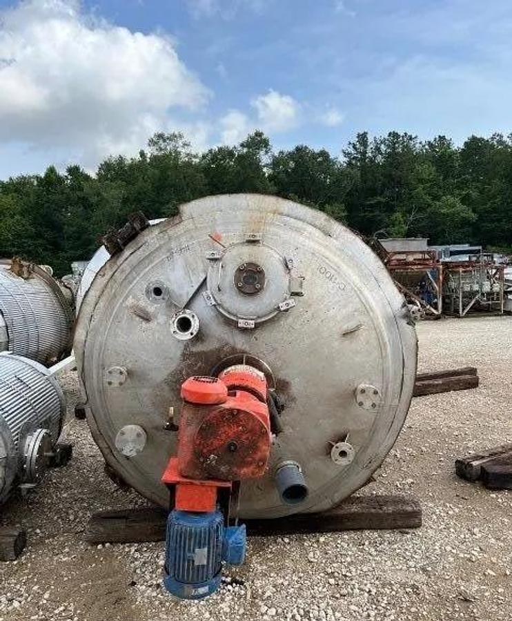 Used Tank, 2,200 Gallon, 316L Stainless Steel, Jacketed, Mix Tank, Alloy Fabricators, #