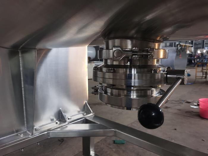 New 50 Cubic Foot Stainless Steel Ribbon Mixer, 12 HP