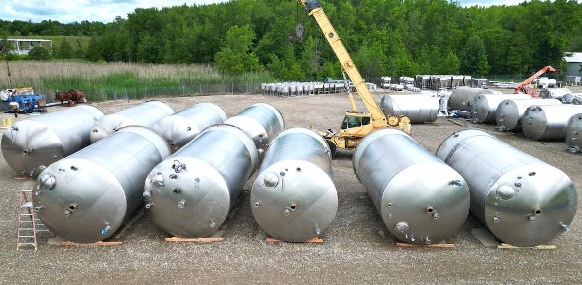 Used Tank, 15,000 Gallon, Vertical, 304L Stainless Steel, ASME, Unused, #5991729