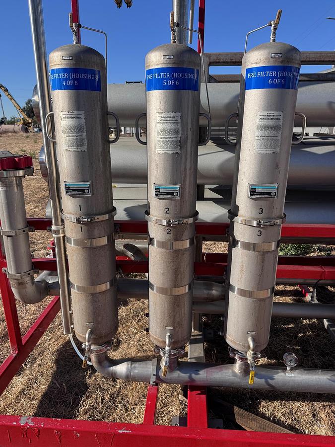 Used Filter, Nano Filtration, Osmonics, BEV Series, Stainless Steel, 300 GPM Permeate, #5991746