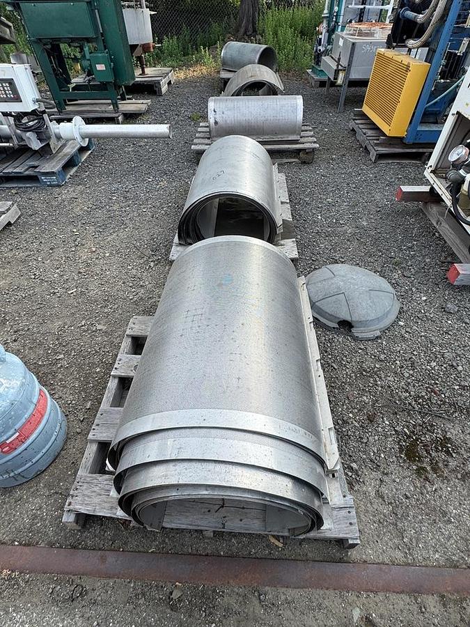 Used Pulper, FMC Model 100 Replacement Screens, Stainless Steel, (5) Pallets, #5991740