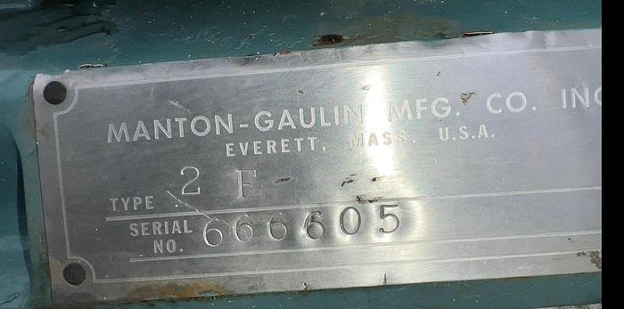 Used Manton-Gaulin Colloid Mill, Model 2F #S744998