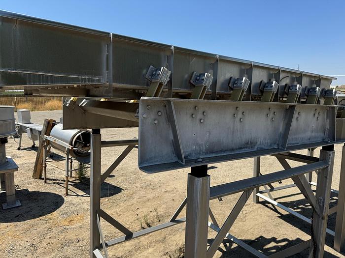 Used Feeder, Vibratory, 46" x 7-1/2', Stainless Steel, Best, #5861444