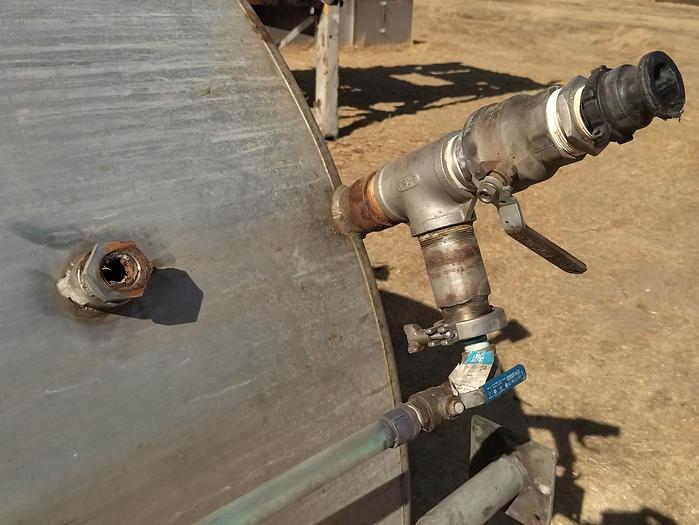 Used Tank, 2,100 Gallon, Stainless Steel, 6' X 10' #S745306