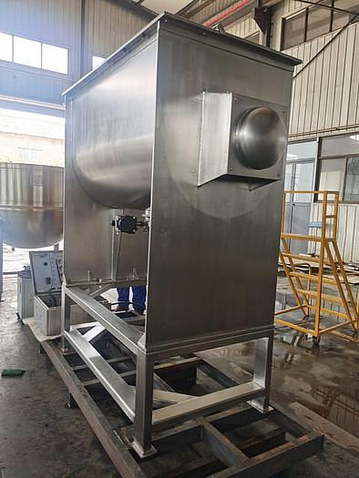 Used New 25 Cubic Foot Stainless Steel Ribbon Mixer, 7 HP