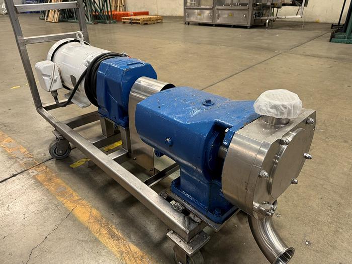 Used Pump, Positive, Waukesha, 130, 15 HP, 3" In/Out, Top Feed, #5991044