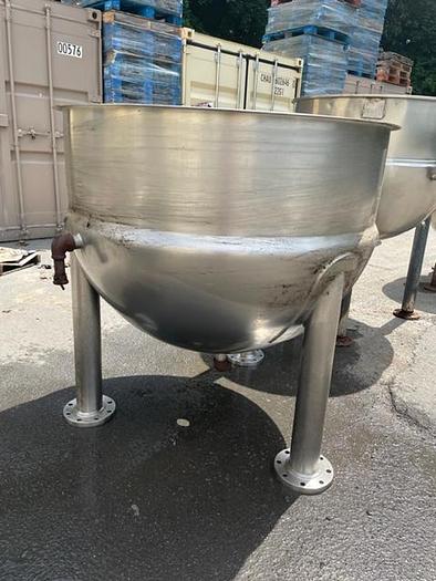 Used Kettle, 200 Gallon, 316 Stainless Steel, Jacketed, Lee Industries, #5991219