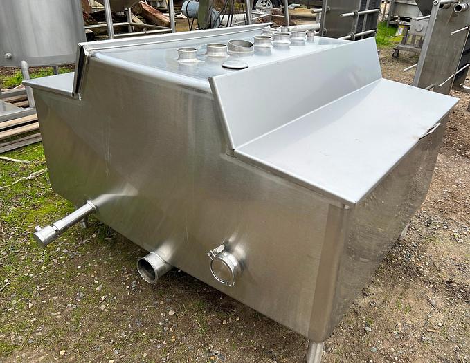 Used Tank, 225 Gallon, Stainless Steel, Rectangular Balance Tank #S744989