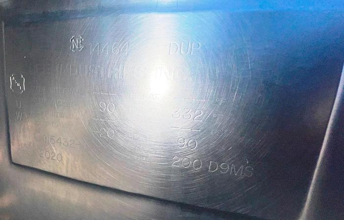 Used Kettle, 200 Gallon, Stainless Steel, Lee Industries, Model 200 D9MS, 2020 #C745282