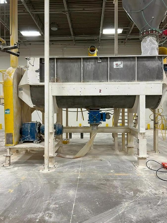 Used Mixer, Ribbon, 193 Cubic Feet, Strong Scott, Stainless Steel, Double Spiral Ribbon Blender, #