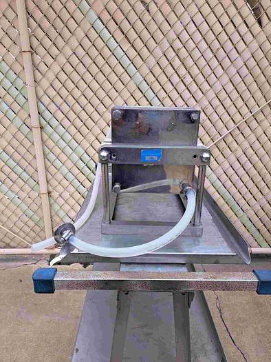 Used Filter, P&F, 7 5/8" x 7 5/8", Stainless Steel, Schenk, 1/2" diameter inlet outlet #S745187