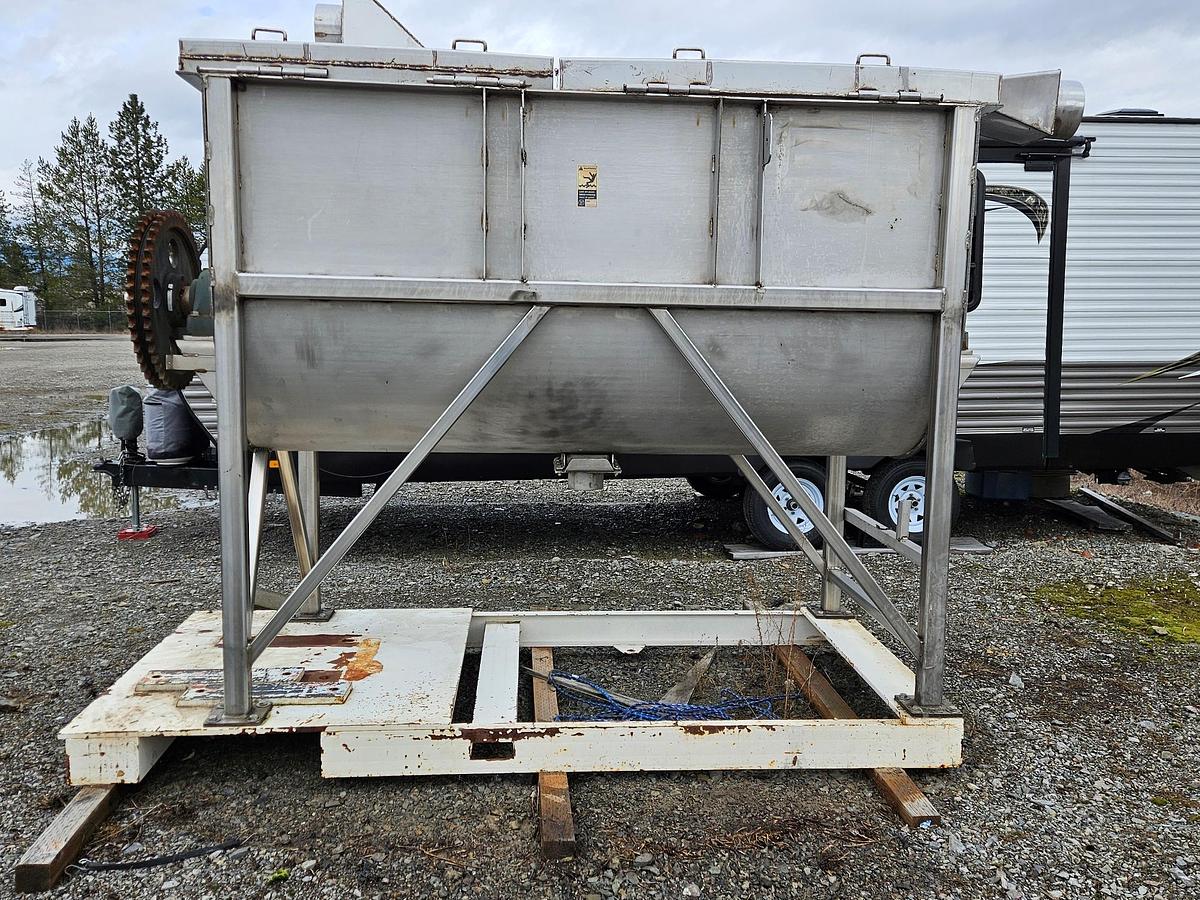 Used Mixer, Ribbon, 90 CF, 316L Stainless Steel, Austin Mac Inc, 50 HP, #5991352