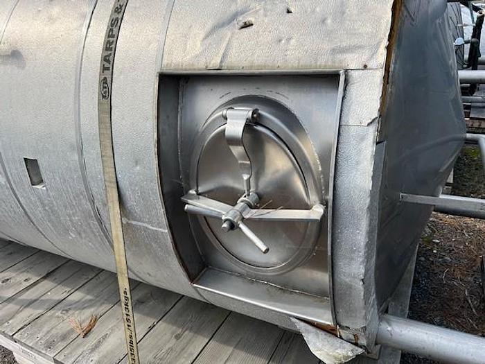 Used Tank, 1,300 Gallon, S/st, CT/CB, Insul, Spray Ball #S743884