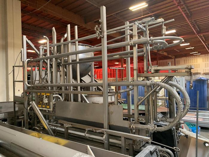 Used Heat Exchanger, Tube-in-Tube, 3" Diameter, Stainless Steel, 8-Pass, #5762676