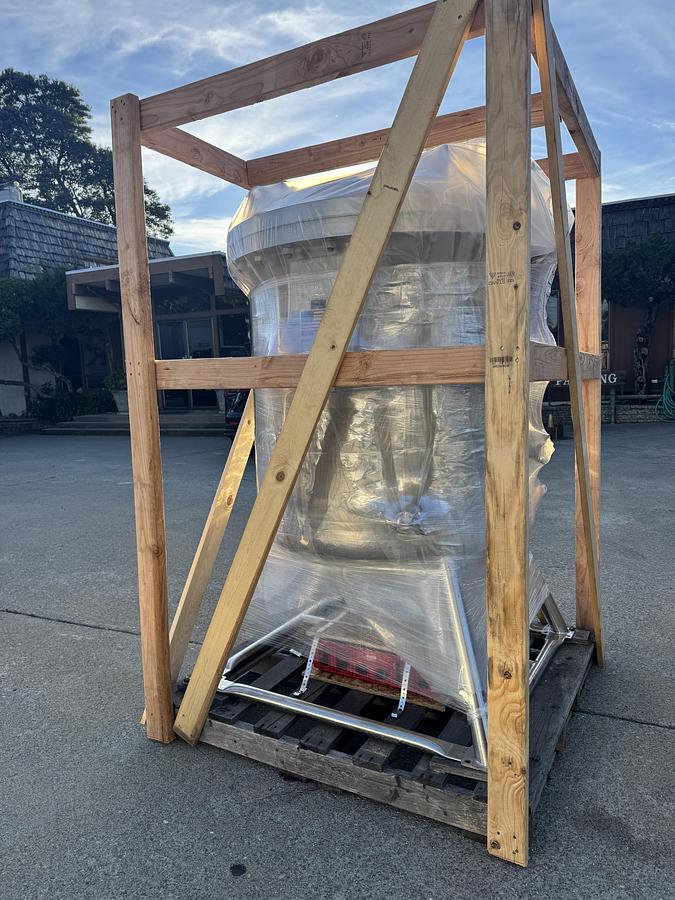 Used Tank, 130 Gallon, 316L Stainless Steel, 60 PSI, Precision, Pump #S744745