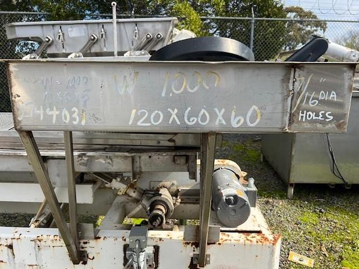 Used Screen, Vibratory, 17" x 98", S/st, 1 HP, Ball Cleaning #S744031