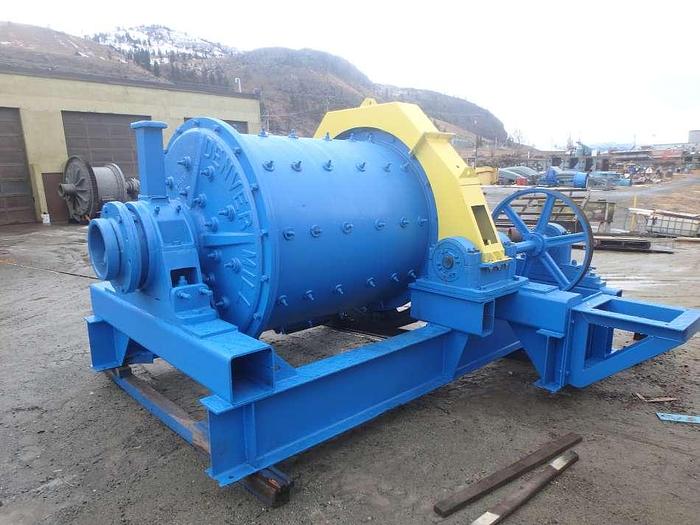 Used Ball Mill, 4' Diam x 5' Long, Denver, Rubber Lined - #D745262