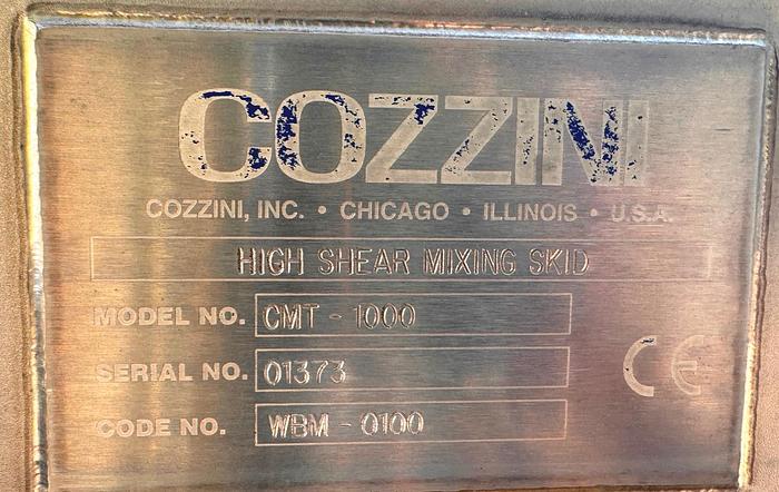 Used Tank, 250 Gallon Total, Dual Tank, High Shear Mixing Skid, #5991228